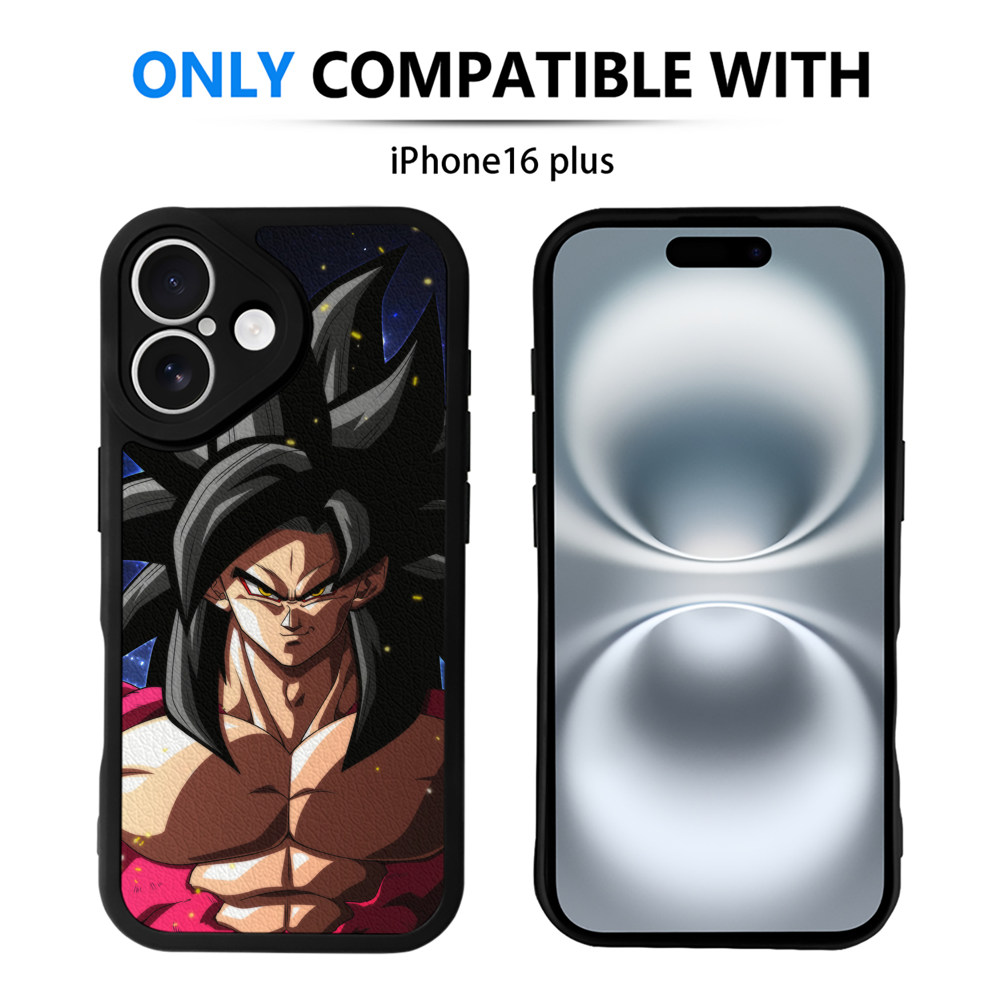 （画像用） ドラゴンボール DRAGON BALL 【iPhone 16シリーズ対応】シリコンスマホケース（レザー調） 材質：シリコン